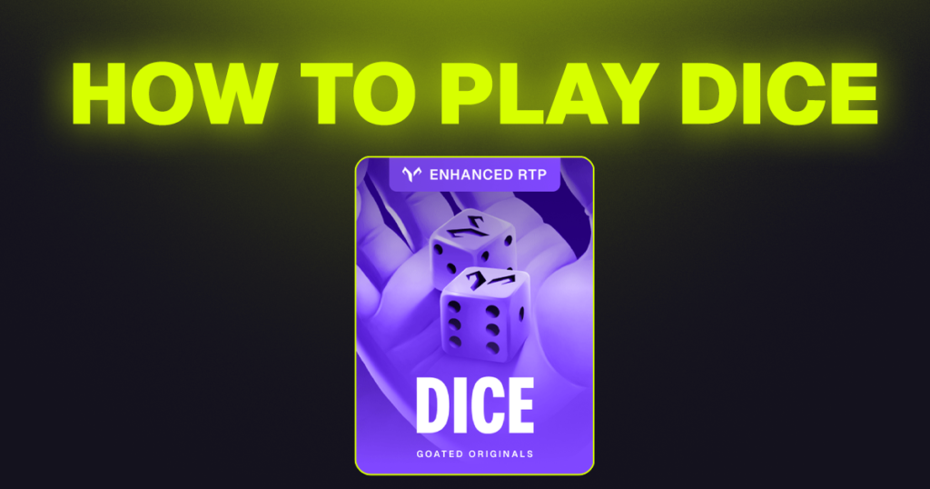 PLay the best Crypto Dice at Goated Casino - 99.05% RTP, Best Loyalty Program, High Rewards